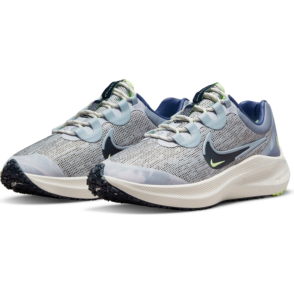 NIKE ZOOM WINFLO 8 SHIELD 女鞋 慢跑鞋 氣墊 避震 反光 路跑 防潑水 白藍 DO2342144