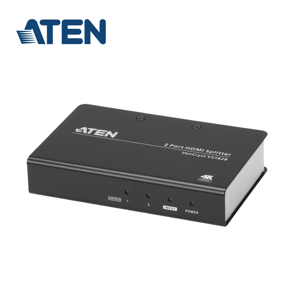 ATEN 1進2出 True 4K HDMI 影音分配器(VS182B)