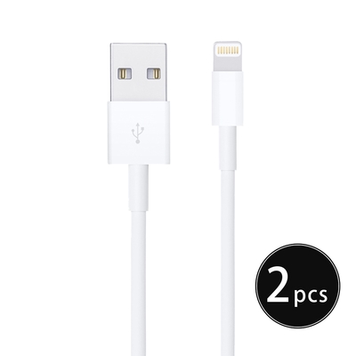 【2入組】APPLE適用 Lightning 8pin 電源連接傳輸線 1M (iphone XS系列)