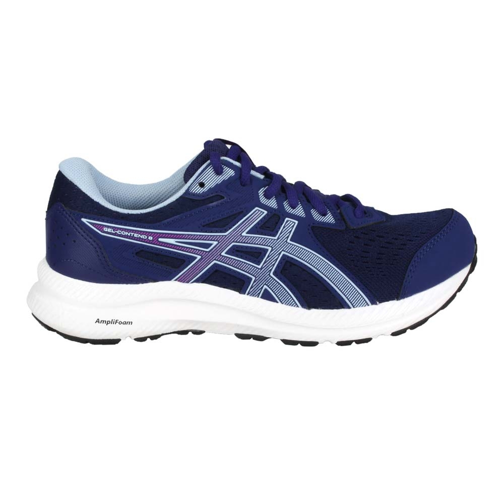 ASICS GEL-CONTEND 8 女慢跑鞋-WIDE-寬楦 亞瑟士 1012B319-402 丈青淺紫