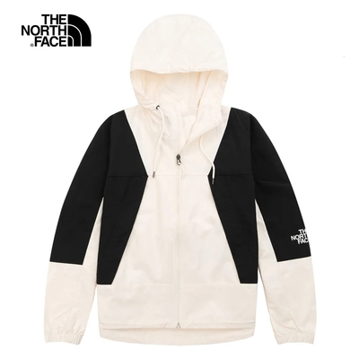 The North Face W PERIL WIND JACKET 女風衣外套-米白/黑-NF0A5K16N3N