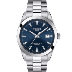 TISSOT 天梭 官方授權GENTLEMAN 紳士的品格機械錶(T1274071104100)