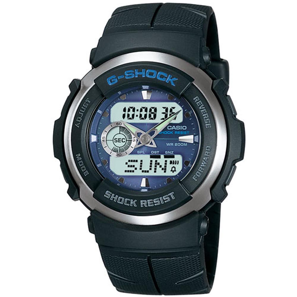 G-SHOCK 迅雷戰士運動賽車錶(G-300-2A)-炫藍/51.7mm