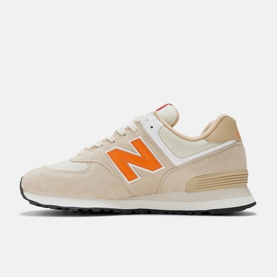 New Balance 574系列 男女休閒鞋-咖啡橘-U574HBO-D