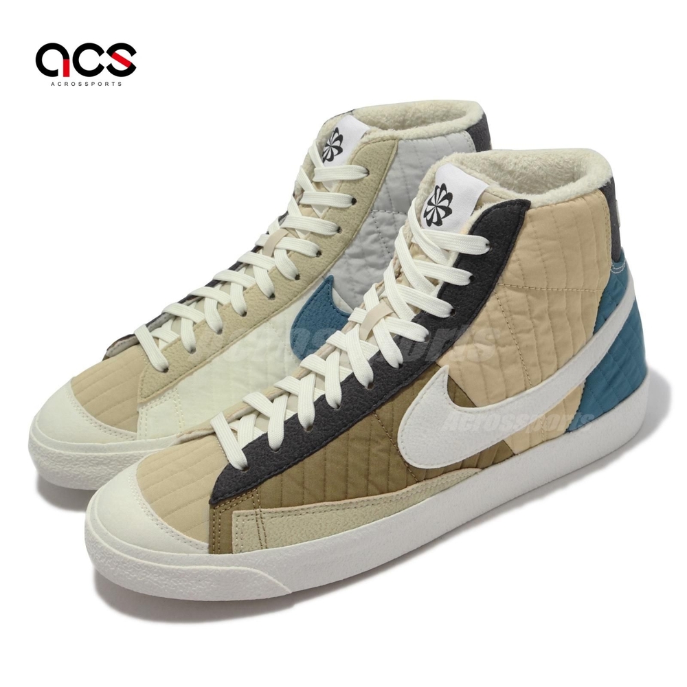 Nike 休閒鞋 Blazer Mid 77 LX NN 男鞋 經典鞋款 拼接設計 內襯保暖 風車logo 彩 DD8024-200