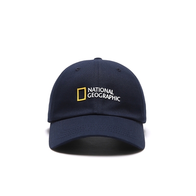 NATIONAL GEOGRAPHIC 中性 VOLUME LOGO BALL CAP(EASY FIT) 休閒帽 海軍藍-N215AHA180065