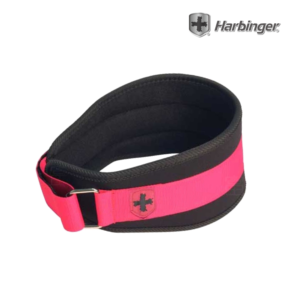 【Harbinger】#232 女款 黑粉色 專業重訓/健身腰帶 5" FOAM WOMEN CORE BELT