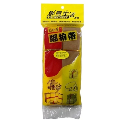 (3袋優惠組)創意生活 萬用綁物帶 5*150cm (2入) 台灣製（P90103）顏色隨機