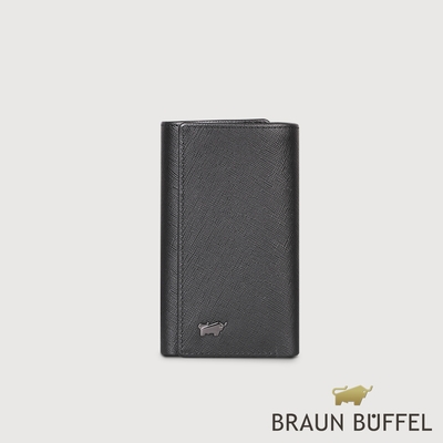 【BRAUN BUFFEL 德國小金牛】台灣總代理 至尊 鎖包-黑色/BF536-110-BK