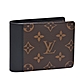 LV M69408經典MULTIPLE系列Monogram帆布/皮革內襯裡摺疊短夾 product thumbnail 1