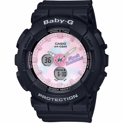 CASIO 卡西歐 Baby-G 大人氣俏皮渲染手錶 送禮首選-黑 BA-120T-1A