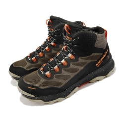 Merrell 登山鞋 Speed Strike Mid GTX 黑 棕 男鞋 防水 戶外 耐磨 郊山 越野 ML067519