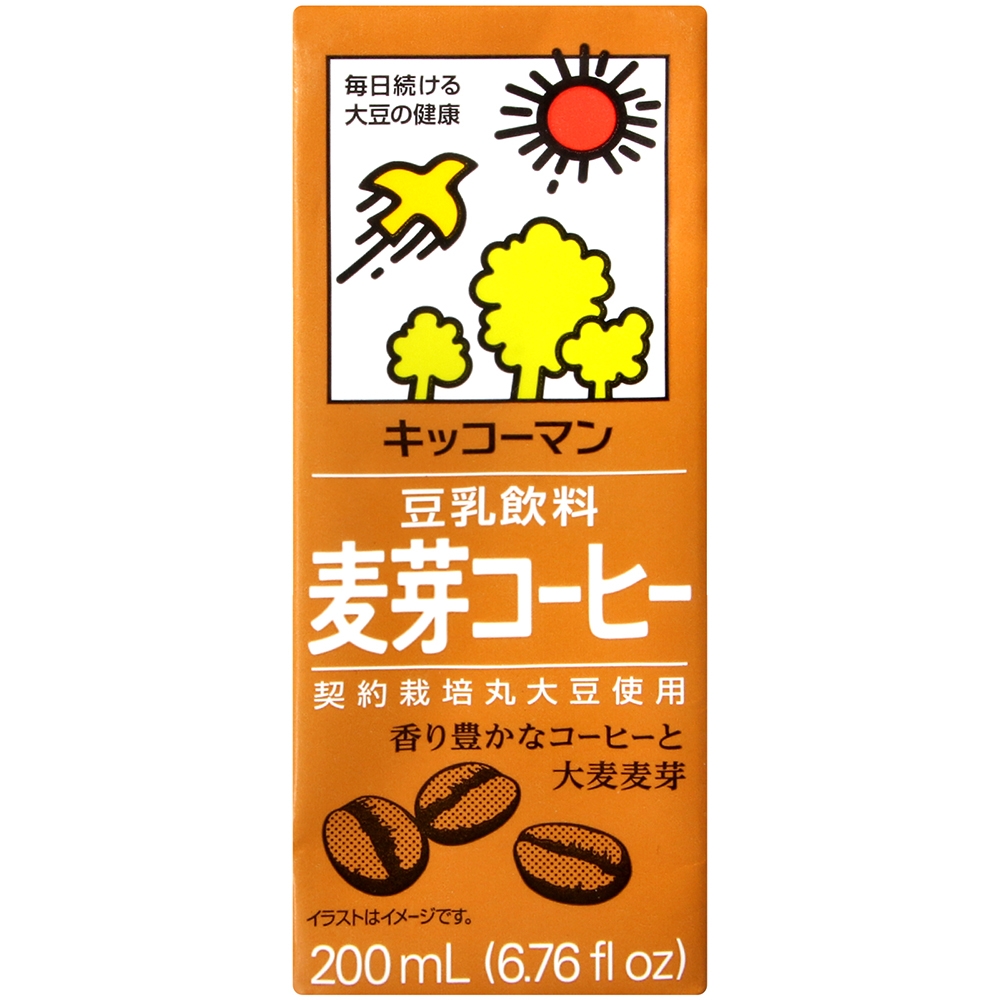 (即期良品)龜甲萬 豆乳-麥芽咖啡風味(200ml)