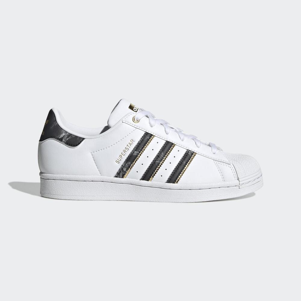 Adidas Superstar W [GX1838] 女 休閒鞋 經典 Originals 貝殼頭 金標 愛迪達 白黑