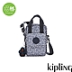 Kipling 藍白時尚幾何圖騰掀蓋前袋手機包-DALYA product thumbnail 1