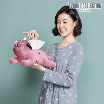 yvonne collection 石虎造型衛生紙套-活力粉