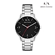 Armani Exchange Cayde 現代簡約時刻手錶 銀色不鏽鋼鍊帶 42MM AX2737 product thumbnail 1