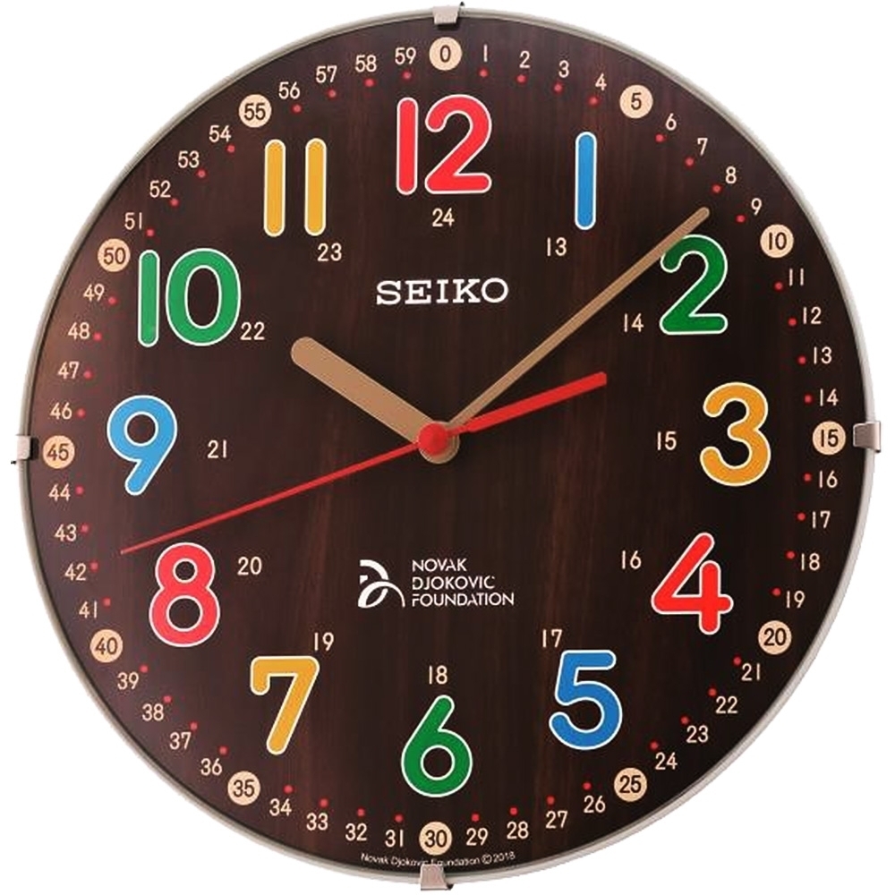 SEIKO 精工 滑動式秒針 靜音 座掛兩用 掛鐘/桌鍾(QXA932B)-咖啡/21cm