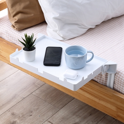 澄境 MIT專利可折疊床邊架-架子/收納架/置物架/邊桌/ipad架/充電卡槽-DIY