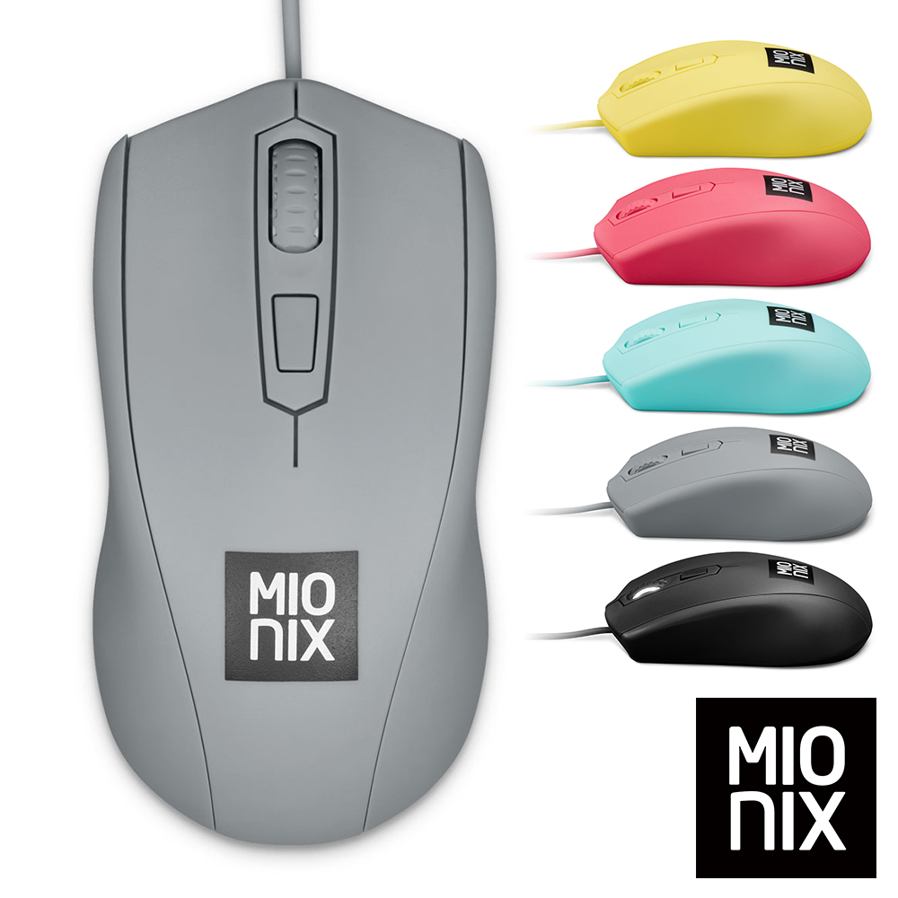 【MIONIX】Avior Shark Fin有線電競滑鼠-鯊魚灰