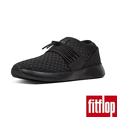 FitFlop STRIPKNIT LACE UP SNEAKERS-黑色