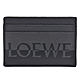 LOEWE 經典品牌LOGO雙色小牛皮萬用卡夾(黑/灰色) product thumbnail 1