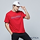 Nautica 男裝 品牌LOGO漸變文字造型短袖T恤-紅色 product thumbnail 1