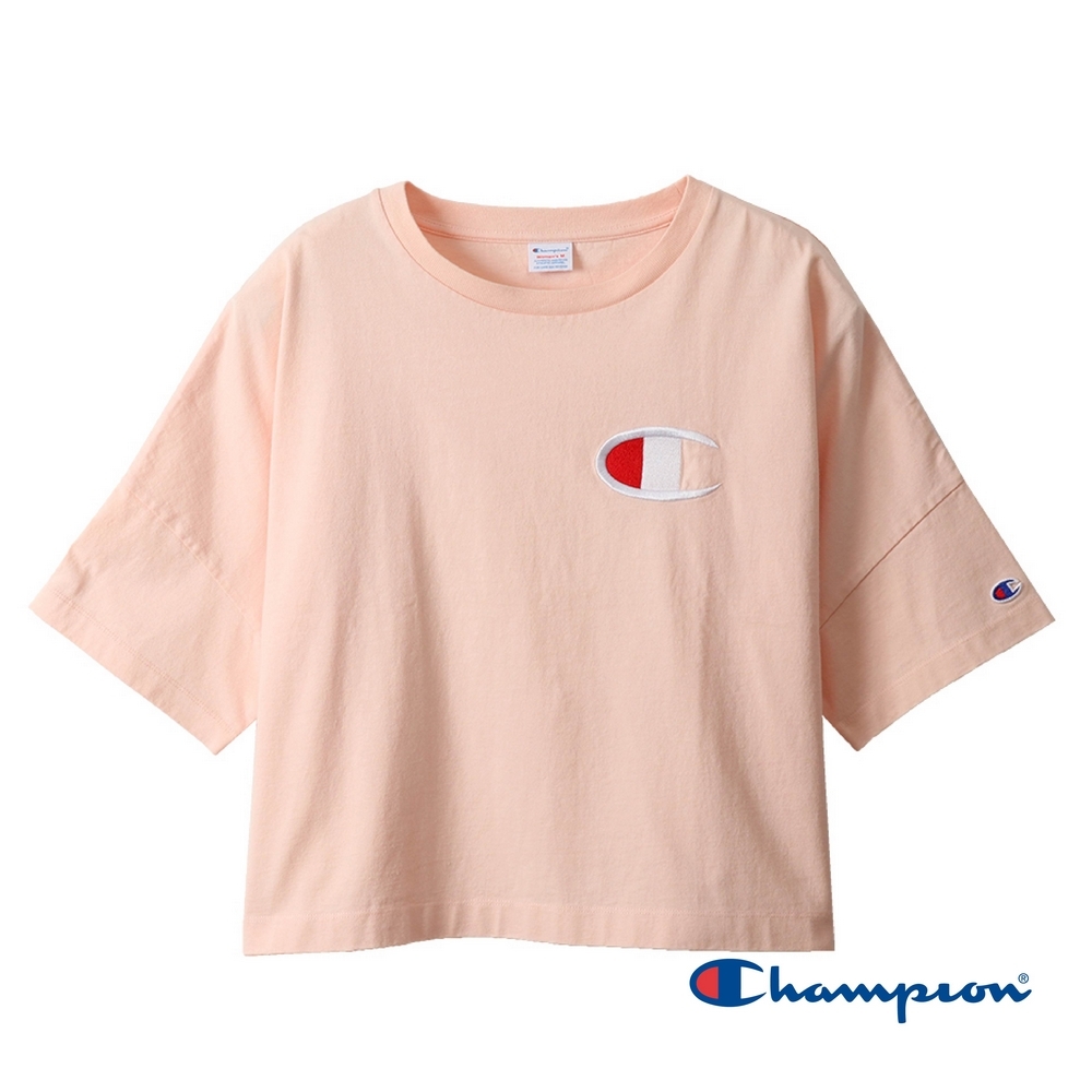 Champion Women's Logo短版Tee(粉紅色)