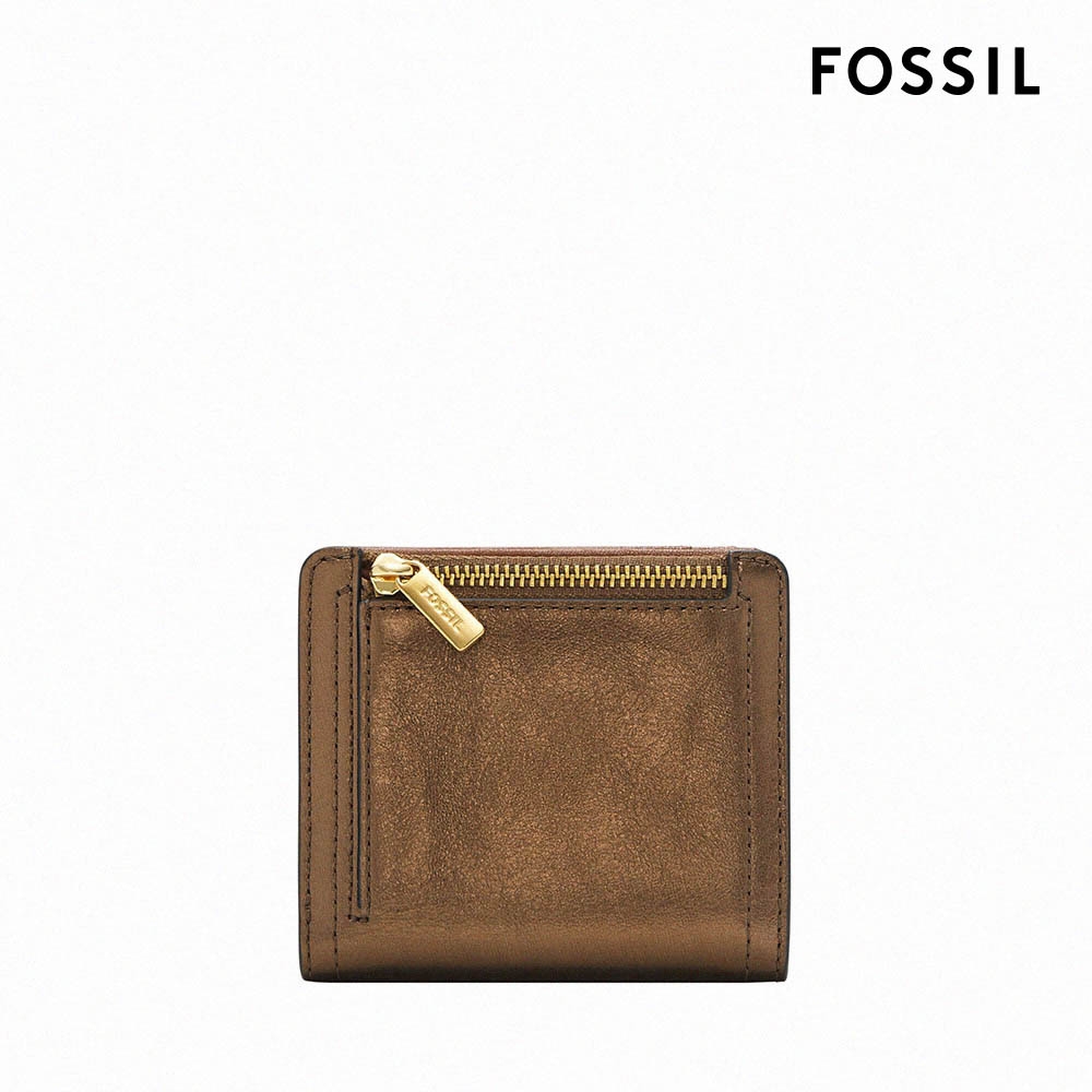 FOSSIL Logan 真皮短夾-金屬銅棕色SL10014711 | 中夾/短夾| Yahoo奇摩