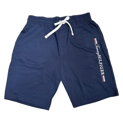 Tommy Hilfiger 湯米 經典 休閒舒適 側邊文字LOGO 短褲(平輸品)