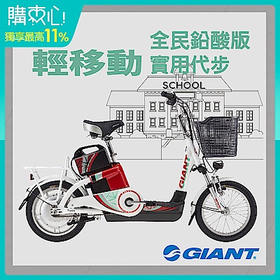 GIANT全民平價版鉛酸電動自行車