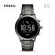 【FOSSIL】 GEN 5 智能錶 卡萊爾 HR-槍灰不鏽鋼手錶44MM FTW4024 product thumbnail 1