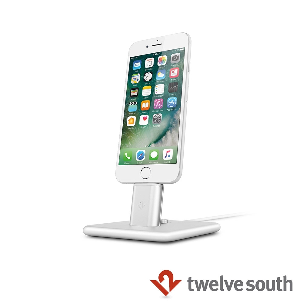 Twelve South HiRise Deluxe 2 iPhone 充電立架 -銀色