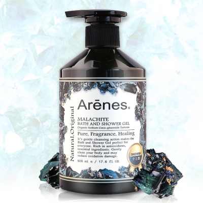 (一元加購) Arenes 孔雀石植萃香氛沐浴露 500ml 有效期限:2024/07/05