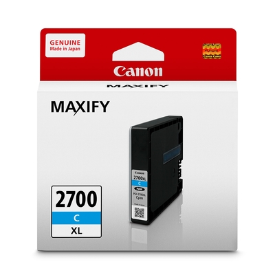 CANON PGI-2700XL C 藍色 原廠高容量墨水匣 適用機型：iB4070/iB4170/MB5070/MB5170/MB5470