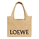 LOEWE 羅威 Medium Font 中號 酒椰纖維 字體 手提包 托特包 肩背包 自然色 多色 product thumbnail 1