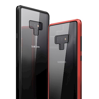 三星 Galaxy Note9 金屬磁吸 雙面 全包 鋼化玻璃手機殼