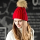 JUNIPER雙層加厚針織保暖防風毛線冬帽+可拆卸毛球 product thumbnail 3