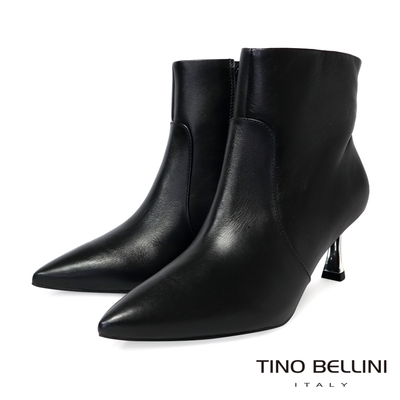 Tino Bellini 巴西進口尖頭踝靴FWOV027-1(黑色)