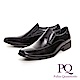 PQ 極簡雙線寬楦直套式男皮鞋-黑 product thumbnail 1