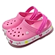 Crocs 涼拖鞋 Fun Lab Lights Clog K 中童鞋 粉紅 燈鞋 迪士尼 洞洞鞋 米妮 207459669 product thumbnail 1