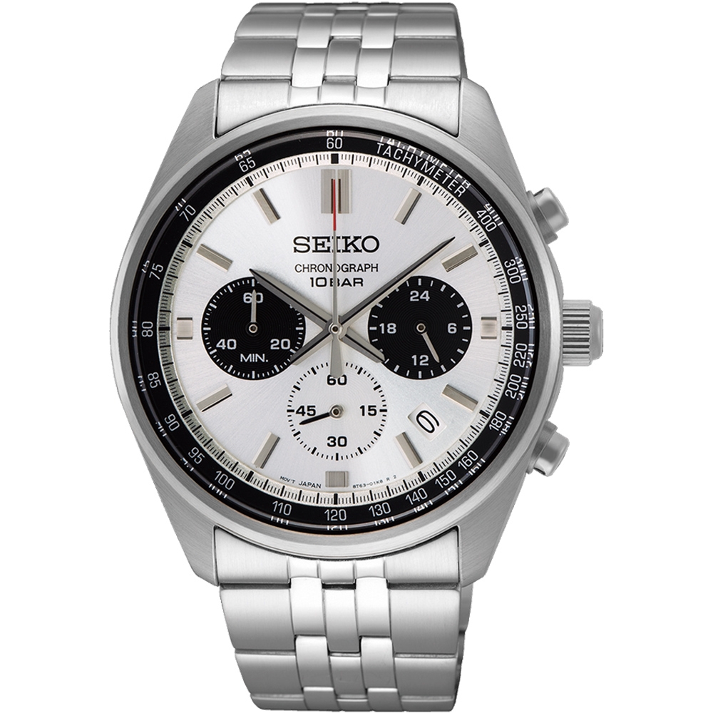 SEIKO 精工 CS系列 極速時刻 時尚計時腕錶(8T63-00W0S/SSB425P1)