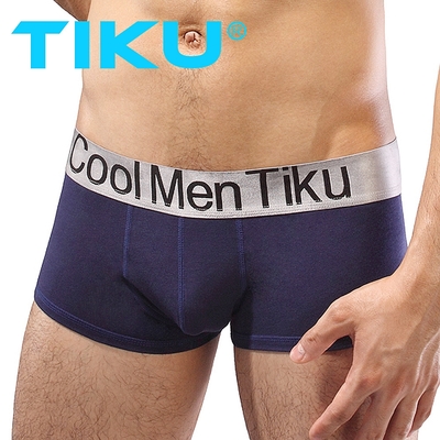 TIKU梯酷 莫代爾金屬 超彈貼身平口男內褲 -藍(HM1850)