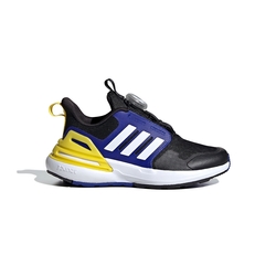 Adidas Rapidasport Boa K 中童 黑藍色 小朋友 緩衝 旋鈕鞋帶 運動鞋 慢跑鞋 IF8542