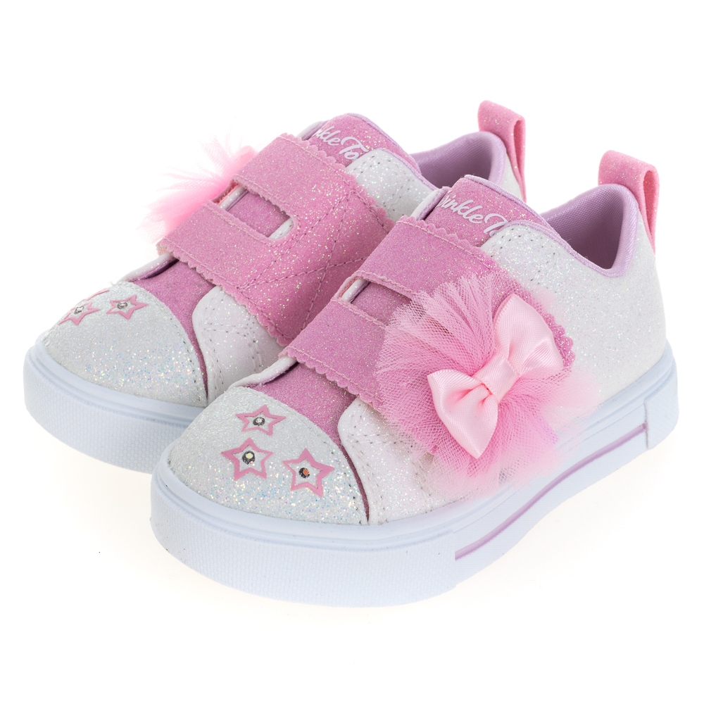 SKECHERS 嬰童鞋 女嬰童系列 燈鞋 TWINKLE SPARKS - 314778NWPK