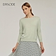 EPISODE - 羊絨蠶絲混紡柔軟舒適百搭圓領針織衫（綠） product thumbnail 1