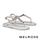 涼鞋 MELROSE 亮麗時尚閃爍晶鑽夾腳涼鞋－灰 product thumbnail 1