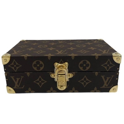 LOUIS VUITTON TREASURE BOX 20 IN BROWN CANVAS MONOGRAM M47004 CANVAS-BOX  Cloth ref.496757 - Joli Closet