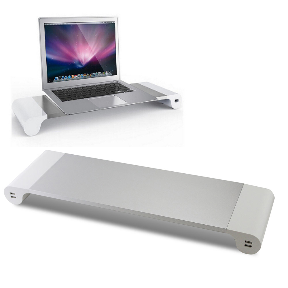 鋁合金螢幕鍵盤USB充電收納支架