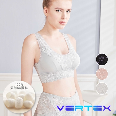 【VERTEX】透膚輕體雕蠶絲經典塑身內衣-1件 (黑色/灰色/粉色)